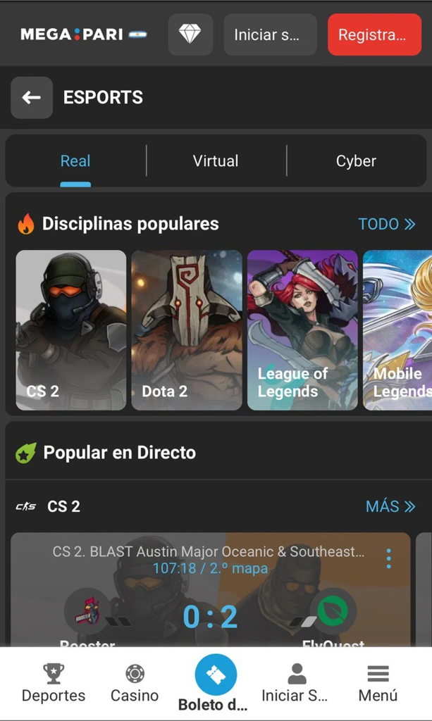 Mega Pari Aplicación